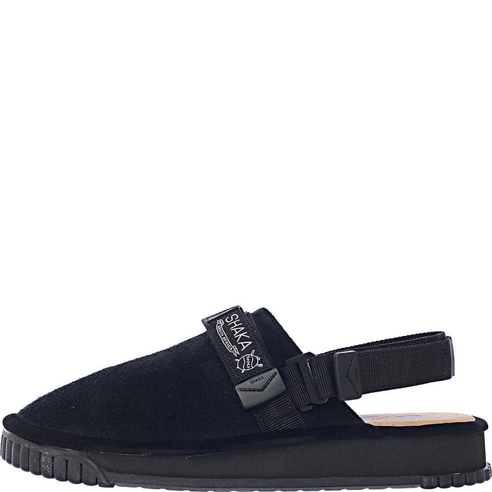Shaka Men's Black Suede Snug Slipper Shoes