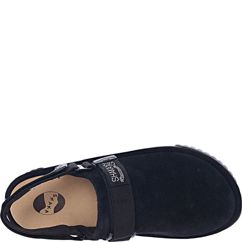 Shaka Men's Black Suede Snug Slipper Shoes