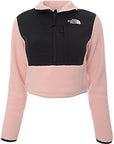 The North Face Womens Denali Cropped Fleece Jacket In Pink