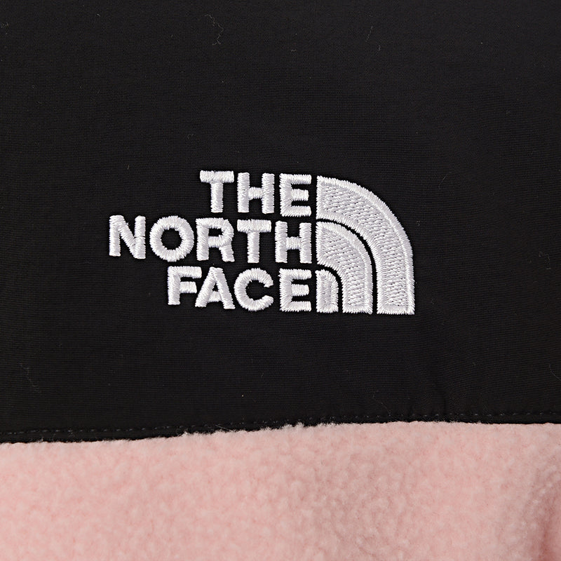 The North Face Womens Denali Cropped Fleece Jacket In Pink