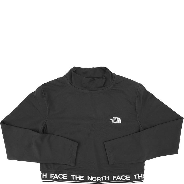 The North Face Women's Black Performance Cropped Long Sweatshirt