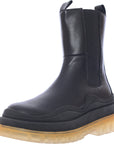 Steve Madden Women's Black Challenger Refined Chelsea Boots With Translucent Soles