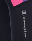 Champion Women's Pink and Black Training Leggings with Logo