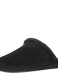 Walk London Mens Leyton Sheepskin Slippers In Black