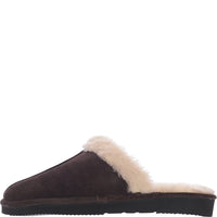 Walk London Men's Black Leyton Sheepskin Slippers