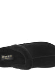 Walk London Mens Leyton Sheepskin Slippers In Black