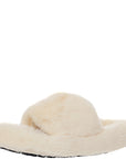 Loungeable Women's Cream Super Fluffy Slipper