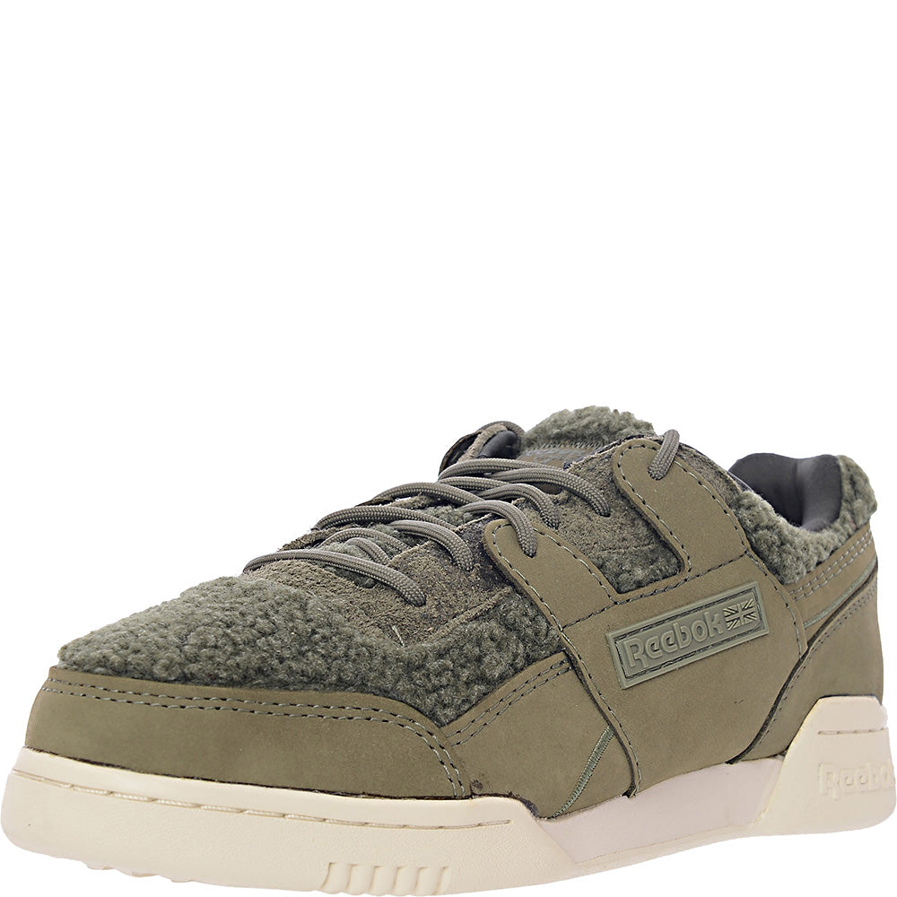 Reebok Mens Workout Plus Trainers In Khaki Green Sale Lab UK