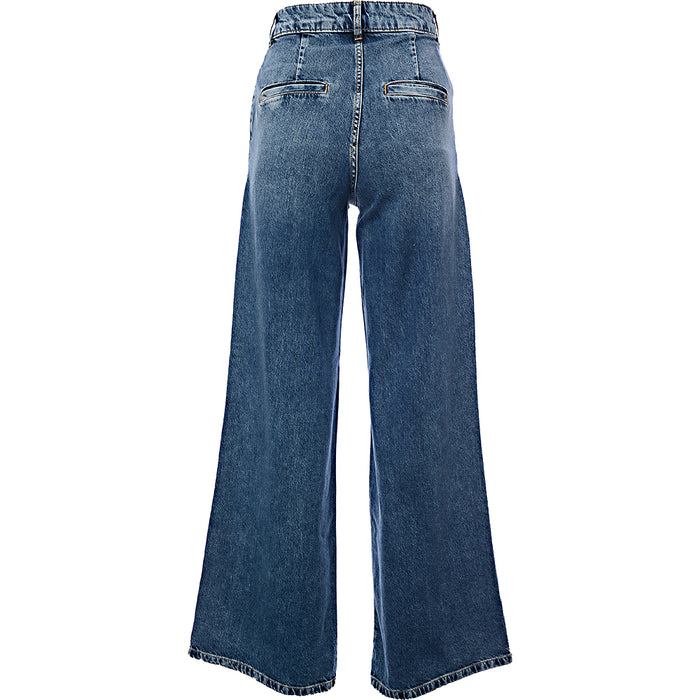 Selected Femme Womens Organic Cotton Wide Leg Jeans