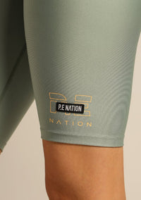 PE Nation Womens Grand Stand Short in Green