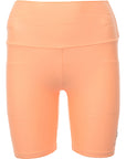 P.E Nation Womens Orange Grand Stand Shorts