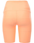 P.E Nation Womens Orange Grand Stand Shorts