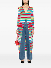 Moschino Colourful Stripes Long Cardigan in Multicolour