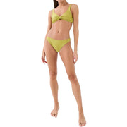 PE Nation Womens South Beach Bikini Top in Green