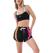 PE Nation Womens Running Track Short in Black