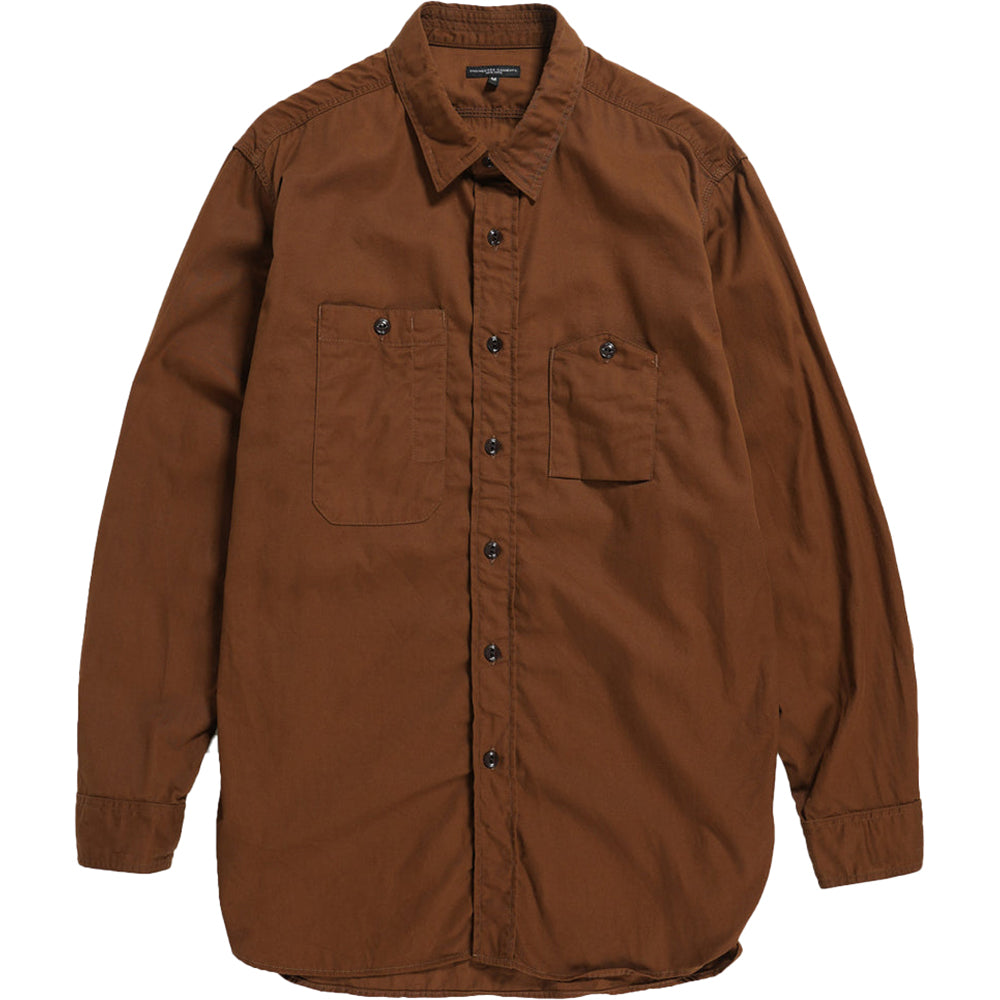 Engineered Garments Mens Work Shirt Brown