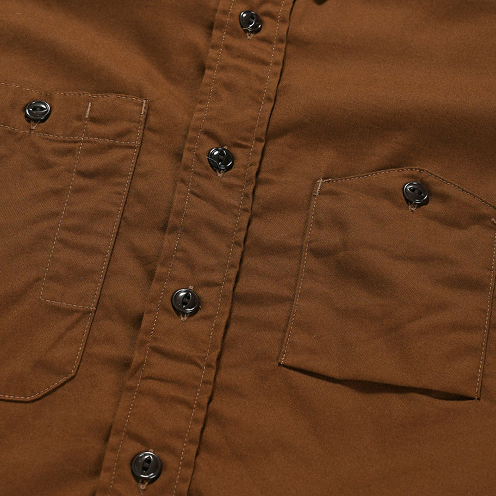 Engineered Garments Mens Work Shirt Brown