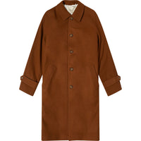 Foret Mens Shelter Wool Coat Brown