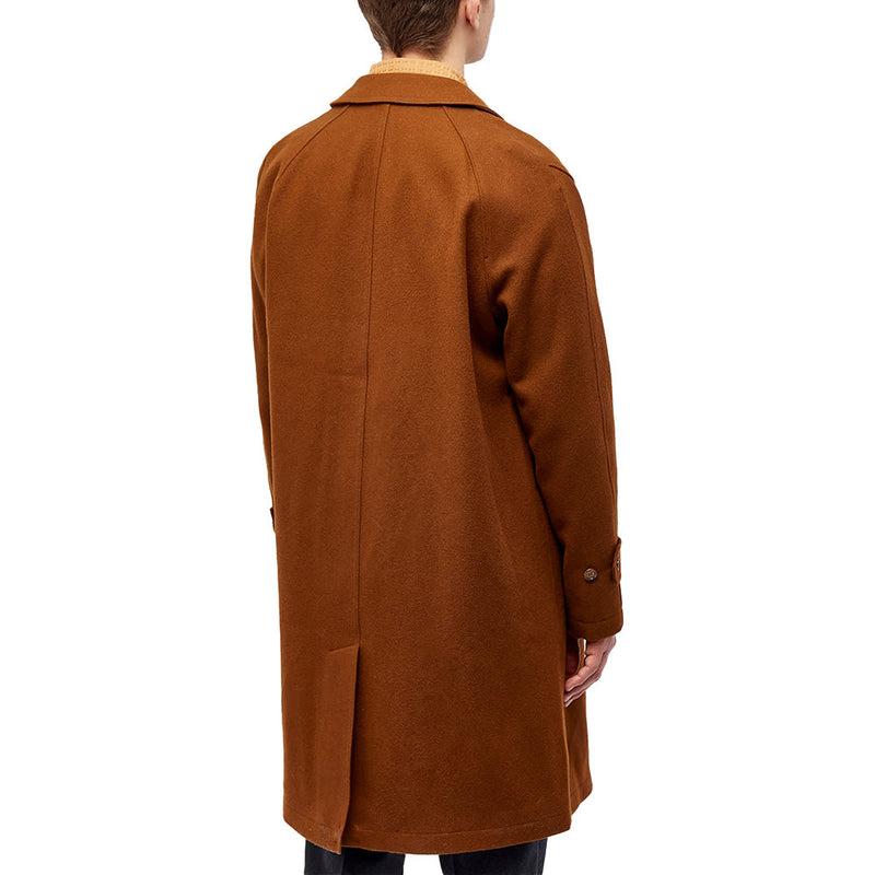 Foret Mens Shelter Wool Coat Brown