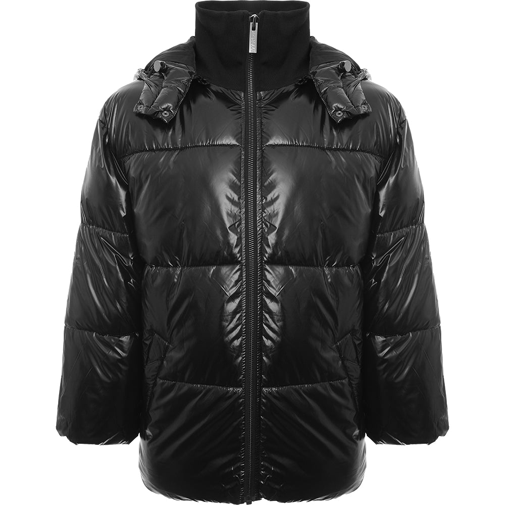 Womens Ivy Park Womens Vinyl Puffer Jacket in Black