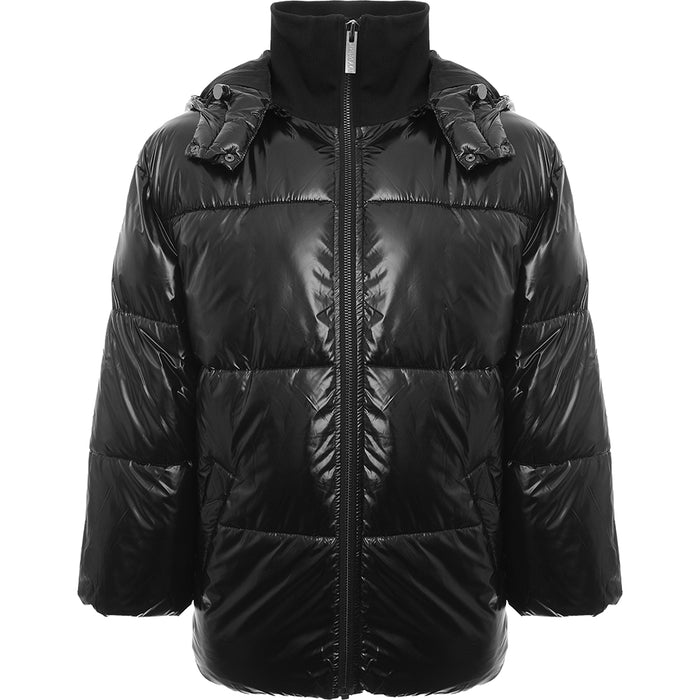 Womens Ivy Park Womens Vinyl Puffer Jacket in Black