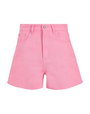 8 by Yoox Women's High-Waisted Wide-Leg Denim Shorts
