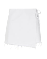 8 by Yoox Women's High-Waisted Wide-Leg Denim Shorts