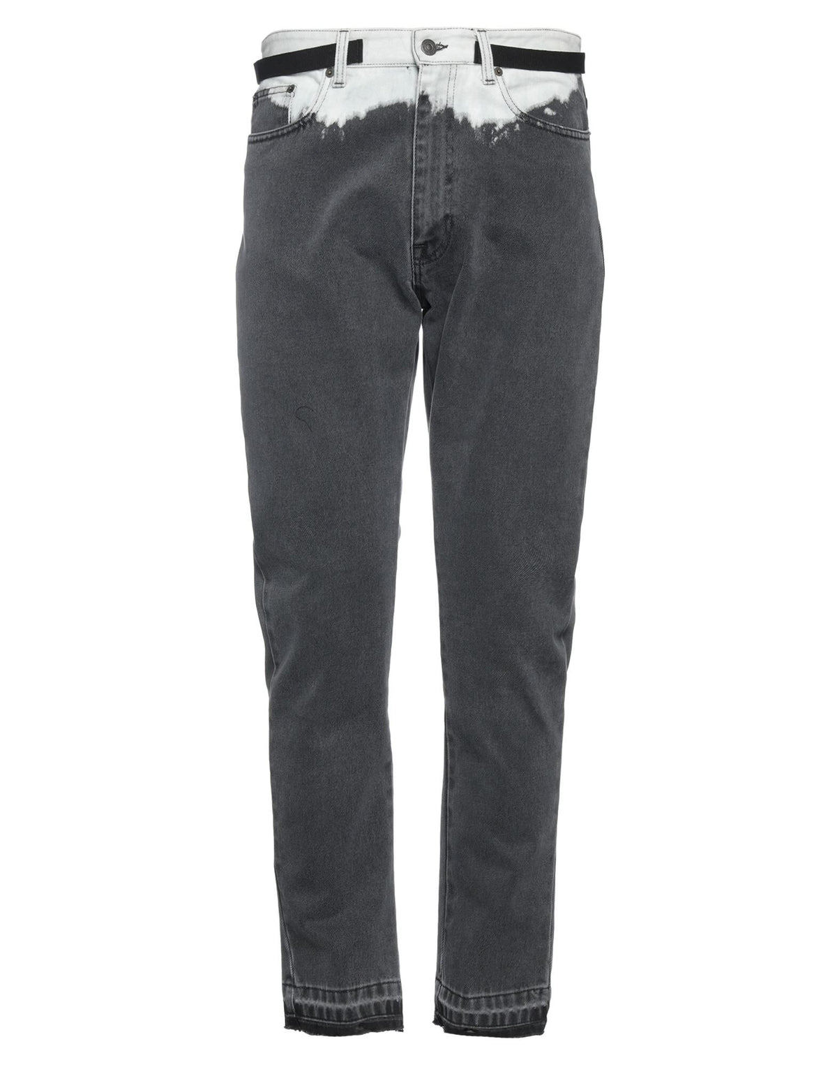 N°21 Men's High-Waisted Straight-Leg Jeans