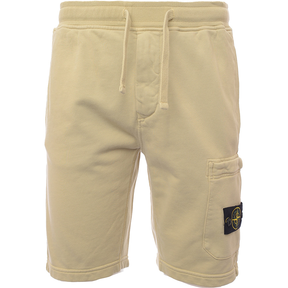 Stone Island Mens Fleece Bermuda Shorts In Grey