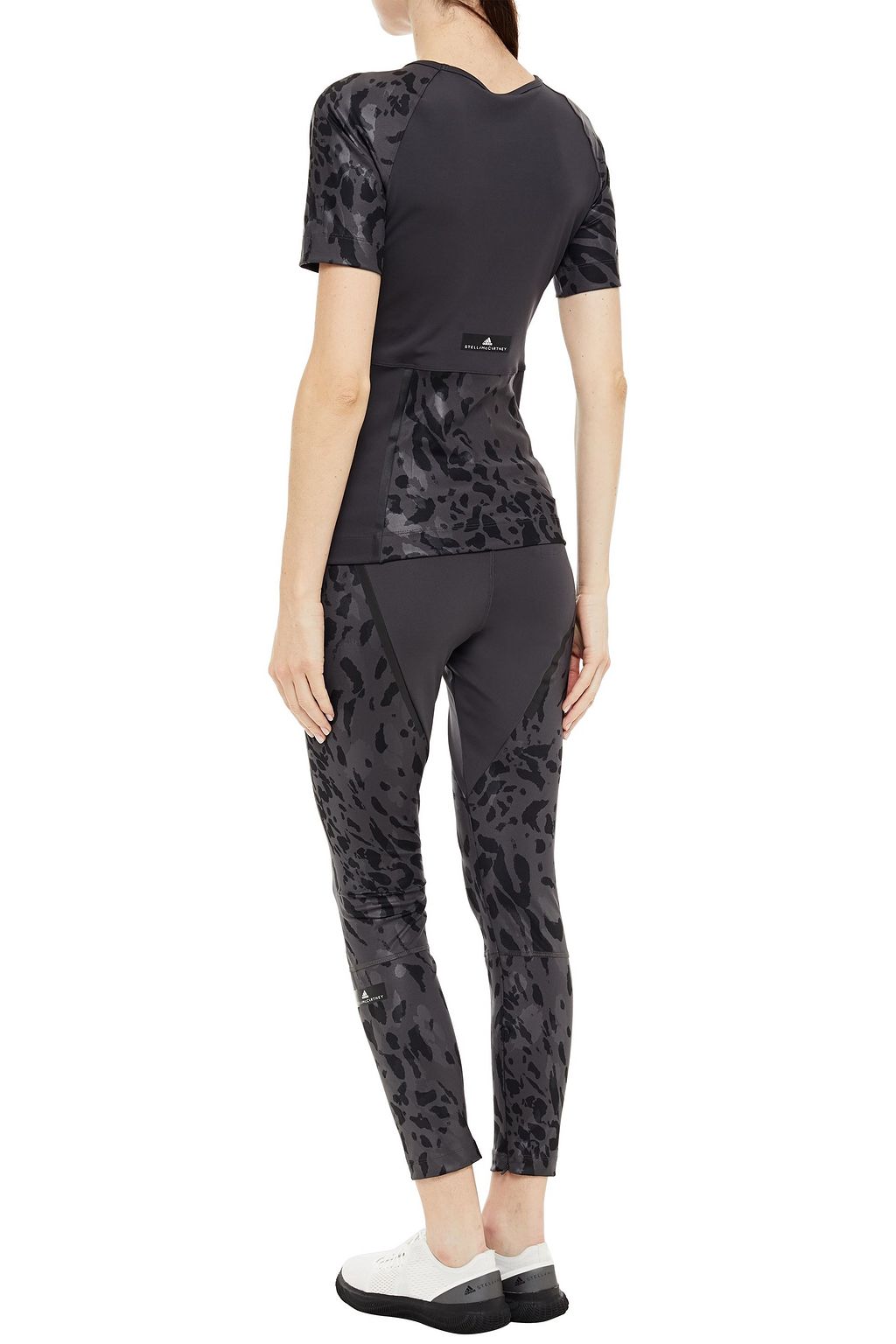 Adidas By Stella McCartney Womens Run Tee in Grey