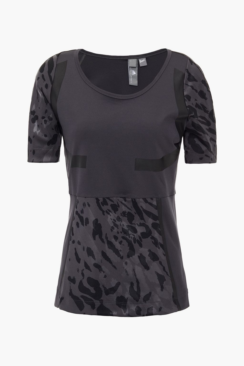 Adidas By Stella McCartney Womens Run Tee in Grey