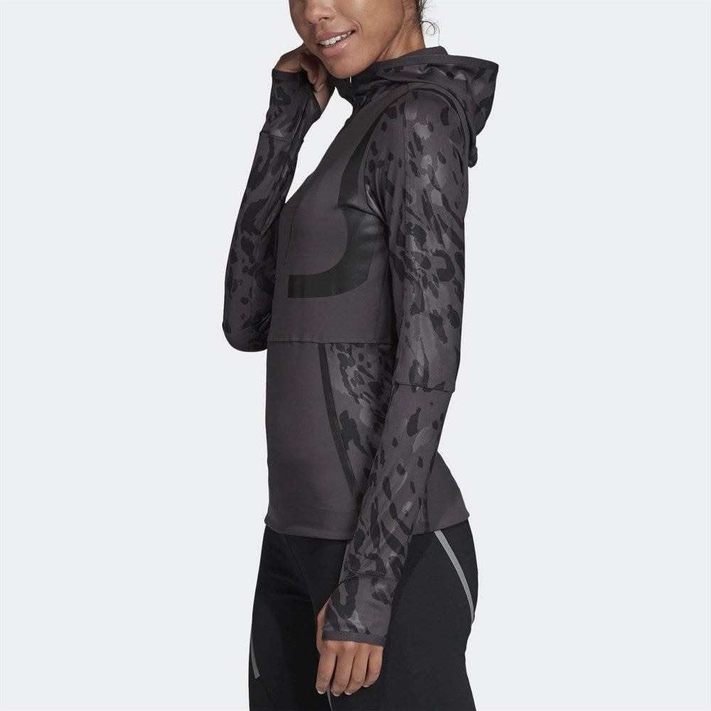 Adidas By Stella McCartney Womens Run Long Sleeve Top in Grey