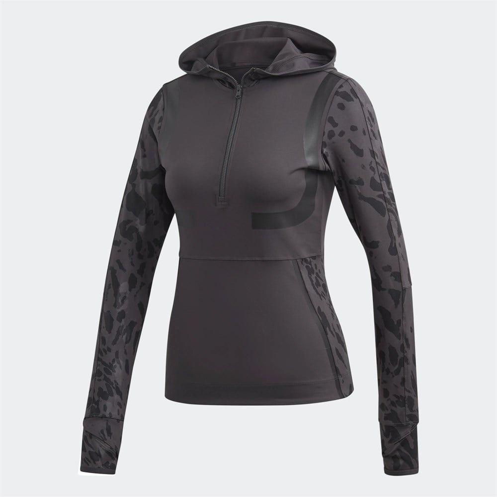 Adidas By Stella McCartney Womens Run Long Sleeve Top in Grey