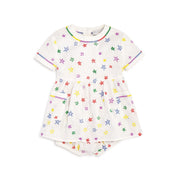 Stella McCartney Girls Stars Cotton Dress & Bloomer in White