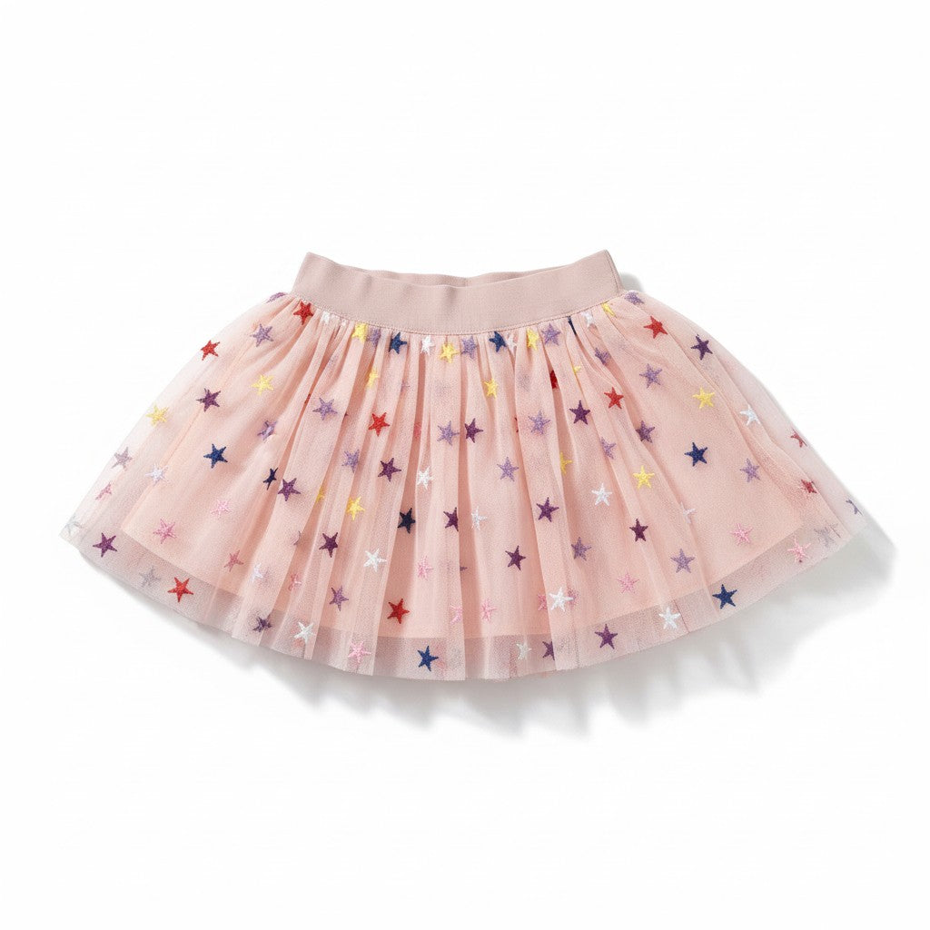 Stella McCartney Girls Stars Tulle Skirt in Pink