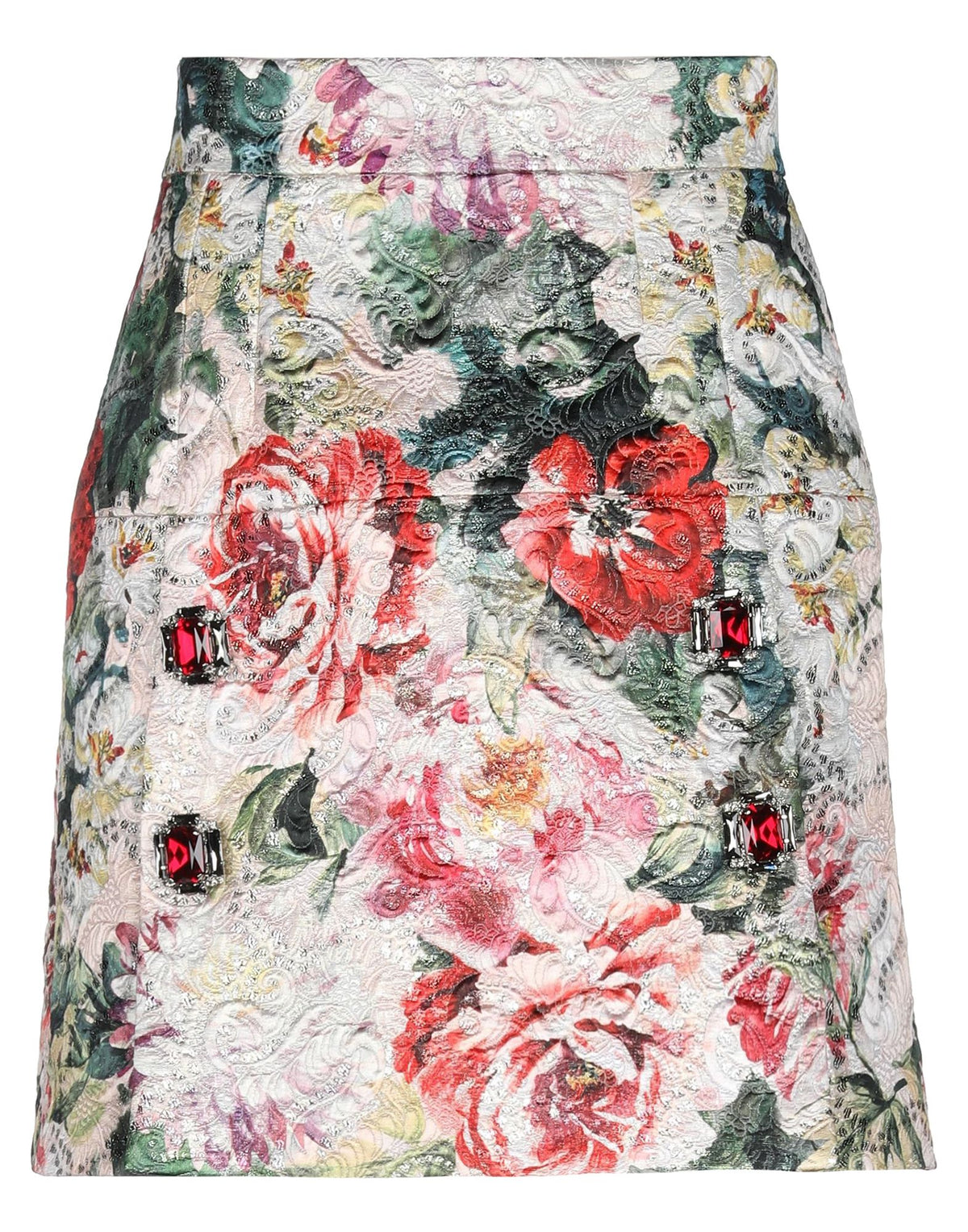 Dolce&Gabbana Women's Flared Floral Mini Skirt