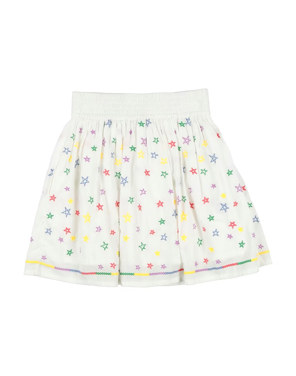 Stella McCartney Girls Stars Cotton Skirt in White