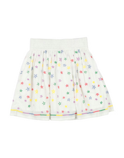 Stella McCartney Girls Stars Cotton Skirt in White
