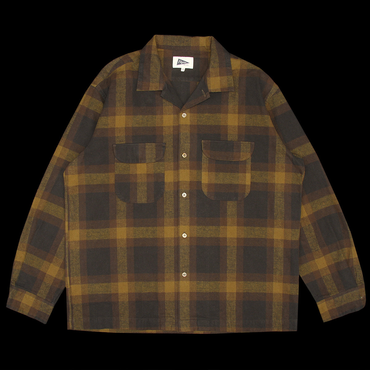 Pilgrim Men's Brown Vincent Long Sleeve Shirt