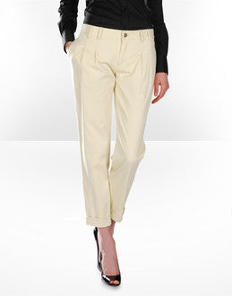 D&G Women's Trousers in Beige