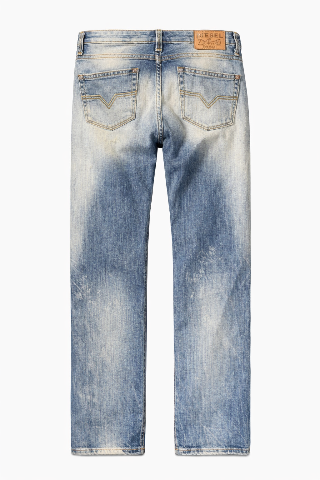 Diesel Mens Larkee Regular Straight Jeans in Blue