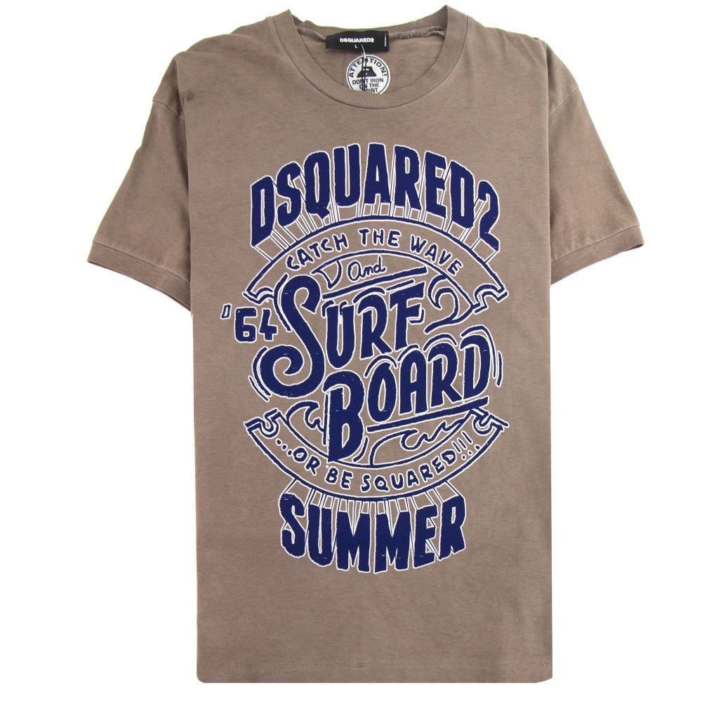 Dsquared2 Men's Short Sleeve T-Shirt in Brown