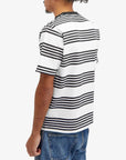 Beams Mens Nep Stripe T-Shirt Off White