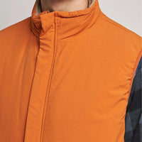 Beams Mens Mil Puff Vest Orange