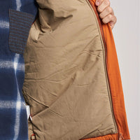 Beams Mens Mil Puff Vest Orange