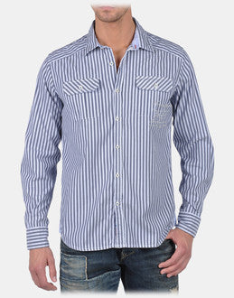 Napapijri Men's Long Sleeve Shirt in Blue