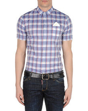Dsquared2 Men's Short Sleeve Shirt in Blue