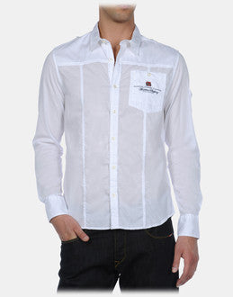 Napapijri Men's Long Sleeve Shirt in White