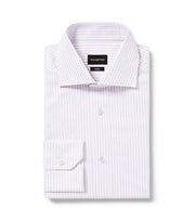 Zegna Men's Long Sleeve Shirt in Purple