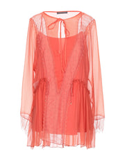 Alberta Ferretti Women's Crew Neck Lace Top